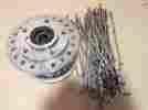 43619-00a 13207 Harley Davidson Restoration Part Chrome Wheel Hub And Spokes Sportster Dyna Used 62