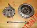 248-25111-00-38 Yamaha 1972 At2 125 Front Wheel Hub Brake Plate Axle