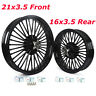 3622-1-bla Skywave Fat Spoke Wheel Rims Set For Harley Touring Bagger