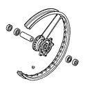 44650-kzz-d20 Honda Front Wheel Sub