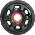 4702-0088 Parts Unlimited 130mm X 1 Wheel Black