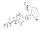 52008594 Dodge Chrysler Oem Wheel Hub Image 3