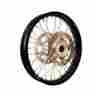 89-21912 Warp 9 Complete Wheel Kit Rear 19 X 2.15 Black Rim Silver Hub Spokes An