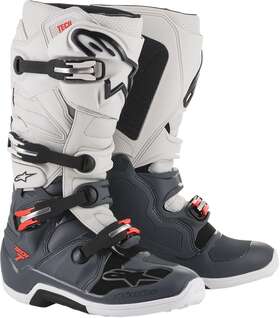 Alpinestars 201201493013 Tech 7 Boots Gray / White 48