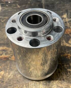 Big Dog 042204.01 Custom Billet Aluminum Wheel Hub Half Wide Tire Iron Horse Harley 25-57