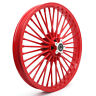Hd-fw-c364-red-mr Motoradiator Front Cast Wheel For Sportster Touring Dyna Softail Fxdl