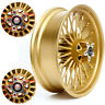 Hd-rw-c361-gol-mr-0425 Motoradiator Gold Alu Rear Cast Wheel Fat Spokes Dyna Sportster