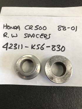 42311-ks6-830 Honda Cr500 Rear Wheel Spacers Used Oe Parts 1988-01 P/n