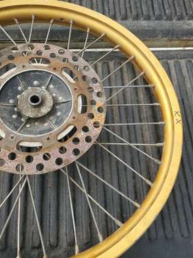 41034-1101 Kawasaki 83-84 Kx125 Kx250 Kx500 Front Wheel Sun Rim Ahrma Vintage Mx Motocross