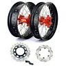 Ktmws17782829000-500-9261-0318 Tarazon Supermoto Complete Wheels Set Rims Hubs Ktm Sx Sxf
