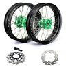 Kxfws17gre786877084-efar-11 Efarbuy Supermoto Wheels Rim Set Hub Brake Rotor For Kawasaki