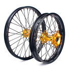 Rmzws2119-gol Xarrow Gold Hub Rim Spokes Wheels Set For Suzuki