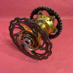 Tarazon Drzfrh400-gol-61-826 For Suzuki Drz400 Drz400e Billet Front And Rear Wheel Hubs Drz400s Drz400sm 05-24
