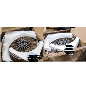 Tarazon Hd-frw-c3621-1-chr-sky-519 21 Inch 18 Front Rear Wheels Fat Spoke For Harley Softail Fatboy Deuce Springer Used