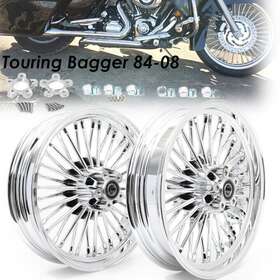 Hd-frw-c3632-2-chr-fb Tarazon 16x3.5 Fat Spoke Wheels For Harley Touring Bagger Electra Street Glide Flh 00-08