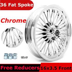 Hd-fw-c363-1-chr-rf-0815 Tarazon 16x3.5 Fat Spoke Front Wheel Rim For Harley Softail Fatboy Sportster X48 Xl1200x
