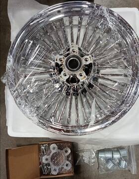 Hd-fw-c363-2-chr-ca Tarazon Fat Spoke Front Wheel Rim 16x3.5 For Harley Touring Electra Glide Ultra Classic