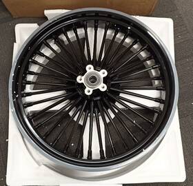 Tarazon Hd-fw-c365-bla-efb Fat Spoke Front Wheel Rim Abs 21x3.5 For Harley Touring Street Road Glide 09-up