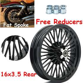 Hd-rw-c362-1-bla-sky-0605 Tarazon 16 Inch 3.5 Rear Fat Spoke Wheel Rim For Harley Touring Road King Flht Flhr Flstc