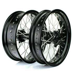 Ktws350500-blabla-mps-1220 Tarazon 17 Inch Supermoto Cnc Spoked Wheel Set For Husqvarna Fc Fe Fx Xc-f Sxf Xcw Exc-f