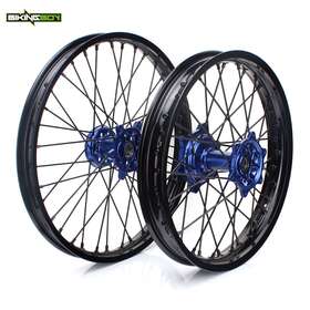 Yzfws2118-blu-bk-91 Tarazon For Yamaha 21 Inch 18 Spoked Cnc Wheel Set Yz250f Yz450f 2014-2023 Yzf Yz-f 250 450