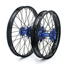 Yzfws2118n0913-blu-fs630 Tarazon For Yamaha 21 Inch Front 18 Rear Cnc Spoked Wheel Set Yz250f Yz450f 09 10 11 12 13