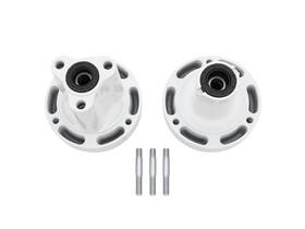Tb Parts Tbw9448 1980-1999 Honda Z50r White Front And Rear Hub Set By
