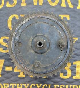 Triumph W1040 Vintage Qd Rear Brake Drum Sprocket 46t Qualcast Oem T100 T120 Tr6