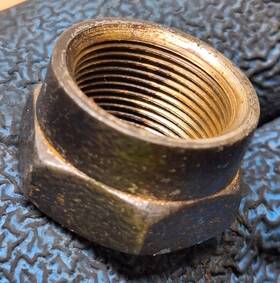 90170-18165-00 Yamaha 1962 1963 Mj2t Trail Omaha 55 Oem Rear Hub Axle Shaft Nut