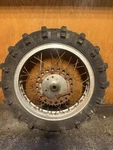 Bultaco Pursang 360 Rear Wheel With Brake Hub 18 Inch Akront. Fixed Price $160.00.