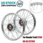 Front & Rear Wheel Rim Hub Spoke Set For Honda Trail CT90 K0-K5 CT200 1.40X17. Fixed Price $98.99.