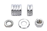 Front Axle Spacer Kit Groove Style Chrome For Harley-davidson. Fixed Price $69.93.