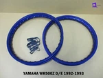Yamaha WR500Z D/e 92-93 Front & Rear Aluminium Blue Wheel Rim Set **BI6163**. Fixed Price $192.85.