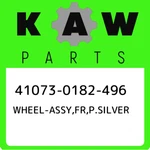 41073-0182-496 Kawasaki Wheel-assy,fr,p.silver 410730182496, New Genuine Oem Par. Fixed Price $1252.71.