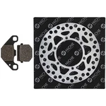 Niche Front Left Brake Rotor Pad Kit For Kawasaki 41080-1330 Semi Metallic. Fixed Price $29.95.