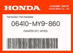 Honda Genuine Damper Set, Wheel 06410-MY9-860. Fixed Price $41.09.