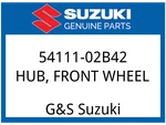 Suzuki Oem Part 54111-02B42 Hub, Front Wheel. Fixed Price $297.85.