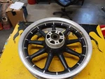 Stock Harley Touring Twin Cam Flt 16X3.00 Front 9 Spoke Wagon Wheel For 1" Axle. Fixed Price $149.99.