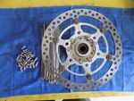 2004 Tm Racing Front Wheel Hub Spokes Rotor. Fixed Price $60.00.