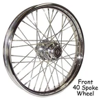 40 Spoke 19" Chrome Front Wheel 2.5 Harley Fxd 00-03 Sportster 00-07. Fixed Price $292.95.