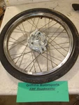 1980 Amf Moped Bicycle Roadmaster Oem Original Front Wheel Rim Tire Brake 16". Fixed Price $75.00.