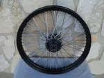 Black Custom 21X2.15" 60 Spoke Front Wheel Harley Dyna Softail Fxst 1984-2006. Fixed Price $629.00.
