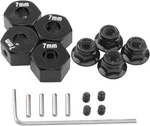 Metal 12MM Hex Wheel Hubs 7MM Thick W/ Lock Nuts For Traxxas 1/10 Rc Slash Rustl. Fixed Price $16.99.