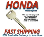Honda Motorcycle Keys Replacement Cut Your Code 21232131-22313231. Fixed Price $11.99.