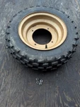 1986 Yamaha BW80 Bigwheel Front Rim With Oem Dunlop Tire. Fixed Price $89.99.