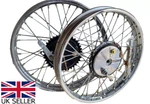 Front Rear Classic Bikes Half Width Hub Wheel Rim Bsa Ajs Triumph Norton 19"ETC. Fixed Price $614.75.