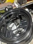 Yamaha Oem YSR50 YSR80 Front & Rear Wheels Newly Powder Coated Gloss Black. Fixed Price $275.00.