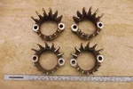 1981 Honda Custom H497-1 Exhaust Header Mounts Flanges Set. Fixed Price $44.74.