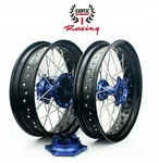 Cnc Supermoto Wheels Set For Suzuki DRZ400 17" Cush Drive 2000/2024 Blue Hubs. Fixed Price $588.99.