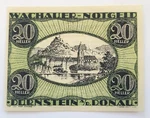 Wachauer Notgeld Billet, Autriche, Rnstein, Heller, Teau, 1920. Fixed Price $9.99.